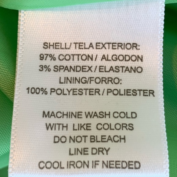 SAG HARBOR GREEN COTTON SWING JACKET. WOMEN’S SIZE 12 PETITE - Picture 6 of 6